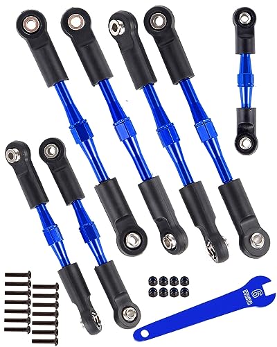 Aluminum Turnbuckles Camber Links Upgrades Part for 1/10 Slash 2WD/Stampede 2WD/Rustler 2WD/Bandit 2WD, Alloy Turnbuckles Camber Links Hops Up,Navy Blue - color: Navy Blue for Rustler 2wd
