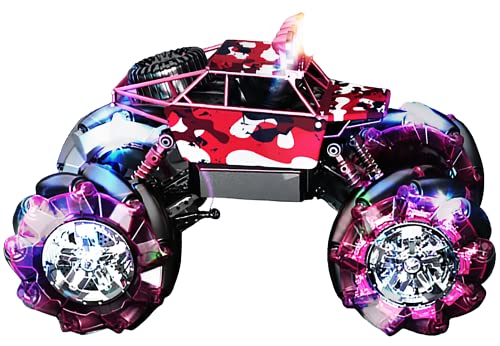 Chandler RC Car Rechargeable USB Dual Grip Remote Control Hand Gesture Sensor an Off Road Climbing Drift Stunt Car HBD88-P7 (Red) - color: Red
