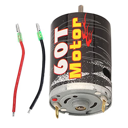 540 Brushed Motor Spare Part Accessory for 1/10 RC Car Boat Model, High - Purity Copper Windings with Super Large Bearing, Precisely Balanced Rotor for Stable Performance (M540-60T) - size: M540-60T