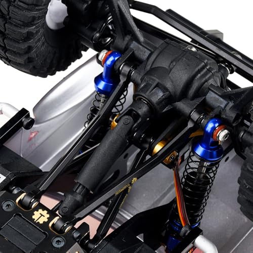 Brass High Clearance Chassis Links Set for Redcat Ascent-18 1/18 Scale RC Rock Crawler Upgrades,Black Coating