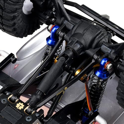 Brass High Clearance Chassis Links Set for Redcat Ascent-18 1/18 Scale RC Rock Crawler Upgrades,Black Coating