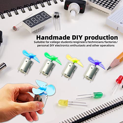 8Pack DC Motor 3V-12V 280 Micro Motor Round Shaft Electric Motor for DIY Airplane RC Boat Toys Model DIY Hobby