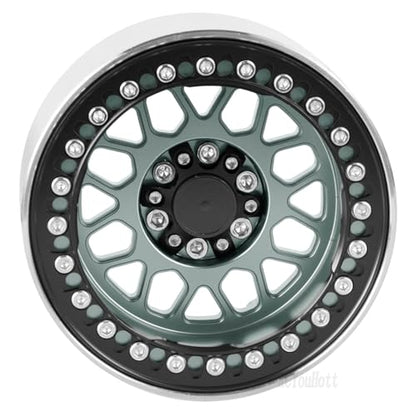 RC Crawler 2.2 Beadlock Wheels and Rim for 1/10 SCX10 90046 AXI03007 TRX4 TRX6 VS4-10 Gen7 Gen8 MST CFX D90 RC Car,2.2 Wheel Rim (4PCS) Wheel Hub,Metal Beadlock Wheels Rims,Titanium - color: Titanium- (Wheel Rims)