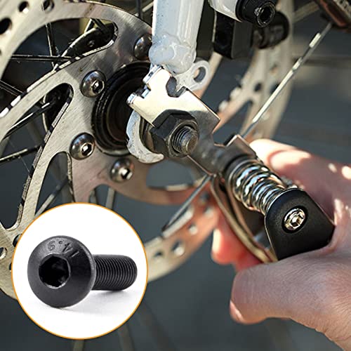 VIGRUE 610PCS 14.9 Grade Alloy Steel M3 Button Hex Head Cap Screws M3 x 4/5/6/8/10/12/14/16/18/20/25mm Machine Screws Bolts Nuts Washer Assortment Kit - size: M3 Button black