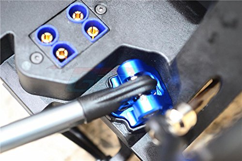 Aluminum Rear Upper Axle Mount Set For Rear Suspension Links For LOSI 1:6 4WD Super Baja Rey LOS05013 / Super Baja Rey 2.0 LOS05021 Upgrades - Blue