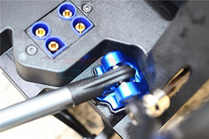 Aluminum Rear Upper Axle Mount Set For Rear Suspension Links For LOSI 1:6 4WD Super Baja Rey LOS05013 / Super Baja Rey 2.0 LOS05021 Upgrades - Blue