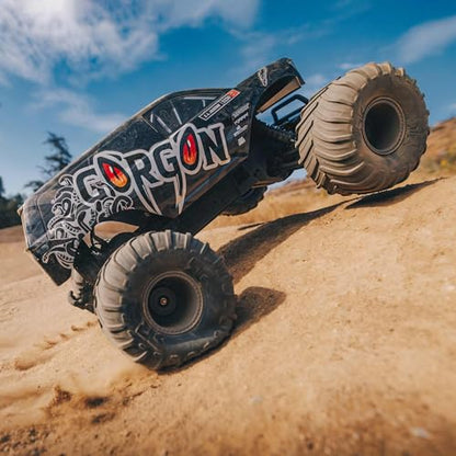 ARRMA Gorgon 2 Wheel Drive MT 1/10 Truck Ready-to-Assemble Kit with Battery & Charger Included, Gunmetal, ARA3230SKT1