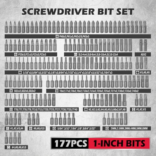 260-Piece Ultimate Precision Screwdriver Bit Set, Premium Security Bit Set Includes Magnetic Security Bits, Nut Driver, Ratchet Wrench and Bits Holder - style: 260 PCS Multi-Tasker Kit