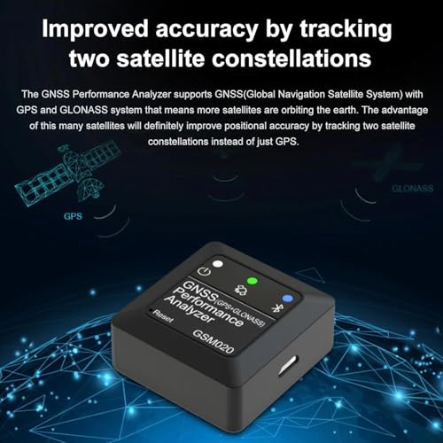 GSM020 GNSS Performance Analyzer GPS+GLONASS Speedometer | for RC Car Airplane Helicopter Drone Measurement/Max Speed/Average Speed/Distance/High and Vertical Velocity Tester