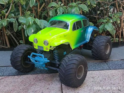 SANTAIZI 1/10 Scale Beetle Clear Body Shell Replacement for MT and Short Course Car Width 260mm with Decal Sheet