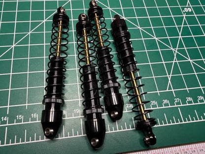 4Pcs Rc Metal Shock Absorber Damper For 1/10 CC01 TRX4 Axial SCX10 D90 D110 (80MM) - size: 80MM