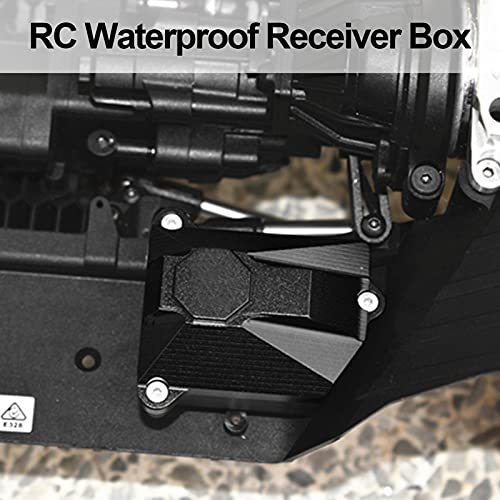RC Receiver Box, Durable Plastic Construction with Included Screws, Universal Fit for 1/10 Scale RC Trucks, for Hobbyists and Off-Road Enthusiasts