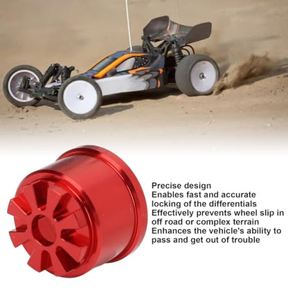 Differential Carrier, Precise Locking for Improved Handling Aluminum Differential Housing for 1/10 RC Car Replacement Parts Enthusiasts Racing Off-Road Driving - color: Red