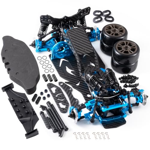 Alloy & Carbon RC Chassis Frame Body Kit for 1/10 Sakura D5 MINI+MR | RC Road Rear Wheel Drive Drift Car, Upgrades