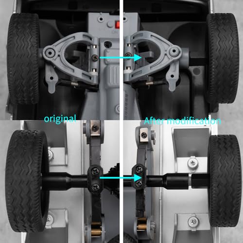 MORLORDY 5mm to 5mm Wheel Hex Hub Adapters +12.5mm Extended Wheel Spacers for WPL C34 C24 Crawler Upgrade Part
