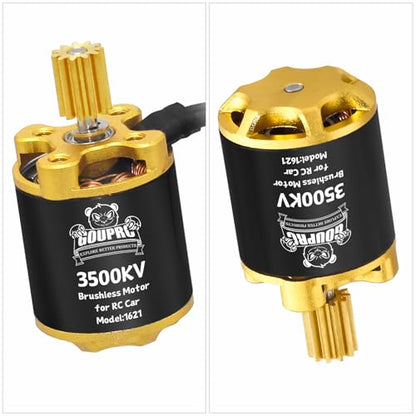 GOUPRC Upgrade 30A Brushless ESC & 3500KV Outrunner Brushless Motor for 1/18 TRX4M/ Ascent-18 Redcat RC Crawler Car Buggy Trcuck - style: For Both TRX4M & Redcat 1/18