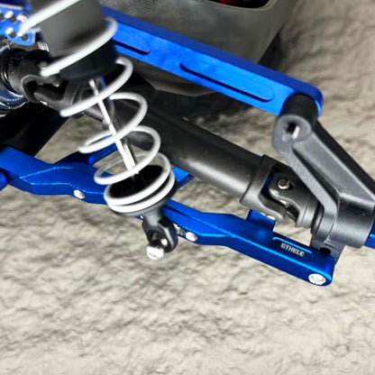 Aluminum Suspension A Arms for 1/10 Traxxas Rustler Slash Stampede Hoss 4WD 4x4 Upgrade Parts Replacement of Part 3655 (Dark Blue) - color: Dark Blue