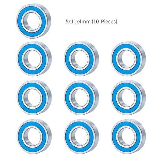 Bearing Kit for Stampede for Slash for Rustler 2wd for VXL XL5 for Bandit 1/10 rc Car Upgrade Parts 10PCS Bearings Set 5x11x4mm