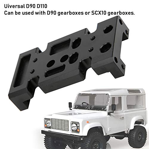 Metal Bottom Plate for HSP94180 to D90 1:10 RC Crawler, RC Gearbox Mount Baseboard Compatible with D90 SCX10 Transfer Case, Durable Aluminum Lower Chassis Part for Off - Road Climb