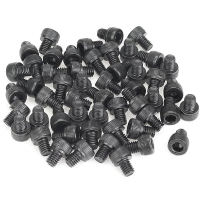 55 Pieces M5 x 6mm Socket Head Cap Screws, Thread Pitch 0.8mm, Sutemribor M5 Black Screws, 12.9 Grade Alloy Steel, Black Oxide Finish, Fully Threaded - size: M5 x 6mm, style: Socket Head