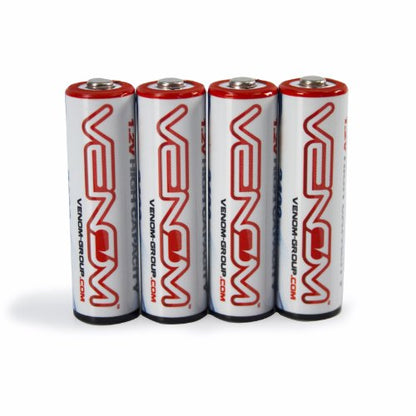Venom Power Rechargeable AA Batteries 4-Pack, NiMH 1.2V 2400mAh - for Remote Controls, Cameras, Lights - Compatible with Joysway RC Sailboat, Catamaran Models