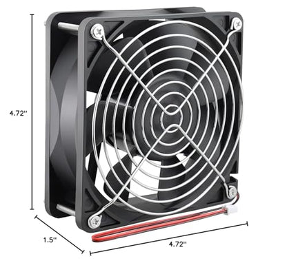 Wathai 120x120x38mm 120mm 24V 2Pin Brushless DC Industrial Cooling Case Fan | 24v industrial case fan Big Airflow 3000RPM for diy Welding Machines RV Inverter electrical cabinet small exhaust - style: 24V 2Pin Sleeve