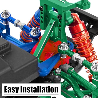 Alloy Gearbox Transmission Case Front&Rear Differential Housing for 1/18 LaTrax Teton Desert Prerunner Rally,Wave Box Gearbox Hops Up,SST-Replaces Part 7530(Red) - color: Red(2pcs)