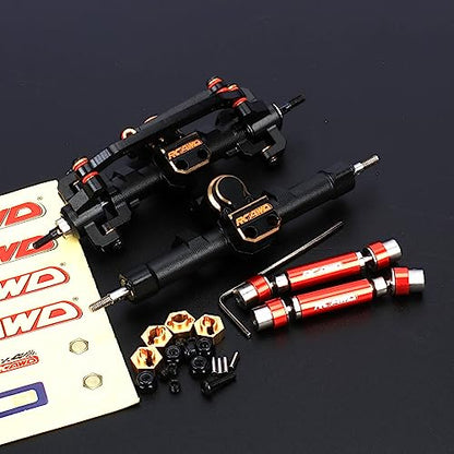 RCAWD Aluminum Worm Axles with Center Drive Shaft for 1/24 ECX Barrage Front Rear Axle RGT FTX 1/24 Series Upgrades Parts