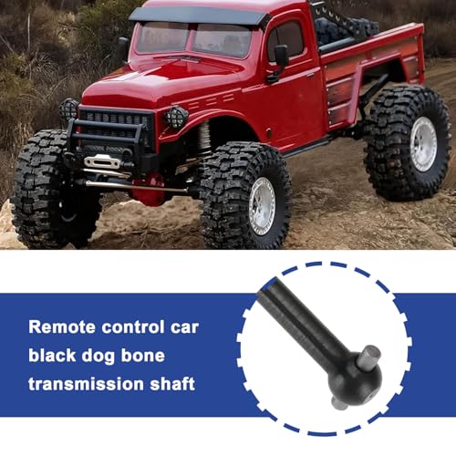 4pcs RC Car Drive Shafts 63mm/57mm Dog Bone Drive Shaft Centre Drive Joint Accessory Suitable for Common 1:6 1:8 1:10 1:12 RC Car Models - size: 63mm/57mm