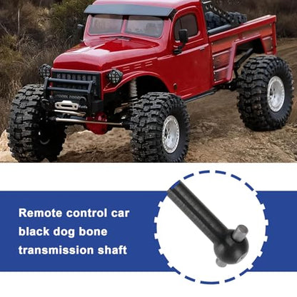 4pcs RC Car Drive Shafts 63mm/57mm Dog Bone Drive Shaft Centre Drive Joint Accessory Suitable for Common 1:6 1:8 1:10 1:12 RC Car Models - size: 63mm/57mm