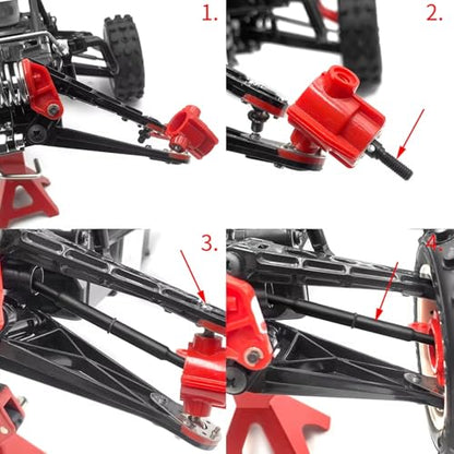 RC Car Upgrade Parts for Tamiya for Hotshot 58391 4WD 1/10 Steel Front Rear Axle CVD Drive Shafts Dogbones Set for Buggy Truck Car Spare Parts(Front and Rear) - size: Front and Rear