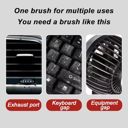 AUCELI Car Detailing Brush, Ultra Soft Auto Interior Dusting Brush with Storage Rack, Car XL Synthetic Brush Cleaning Tool, Universal Covers Large Area Inside or Outside Vehicles(Blue/Style A) - color: Blue/Style A