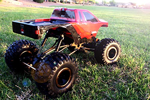 Redcat Racing Everest 10 1/10 Scale Electric RC Rock Crawler, 4WD Shaft Driven RC Truck with Waterproof Electronics, Aluminum Chassis, Beadlock Tires, 2.4GHz RTR with Battery & Charger- Red and Black