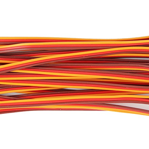 20pcs 5.90inch 22awg 60 Cores Male to Male Lead Plug Servo Extension Wire Cable Line for RC Model Aircraft Stranded Futaba JR