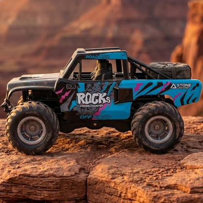 KB KAIBO Q191 1:16 Amphibious Remote Control Car - Waterproof All Terrain RC Monster Truck for Kids, 50+ Min Play with 2 Batteries, 2.4Ghz 4WD Off-Road Toy for Boys Girls 6-12+ (Gift Idea)-Blue - color: Q191 Blue
