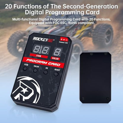 3660 Brushless Motor Fusion Foc Drive and Programming Card Combo for 1/10 RC Crawler Car (1800kv)