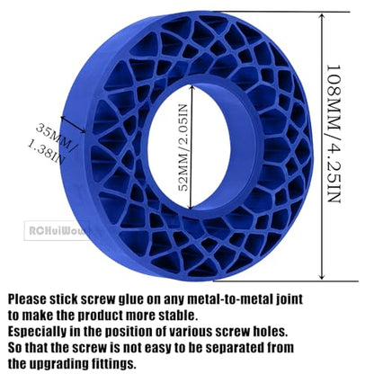 1.9 Silicone Rubber Insert Foam Tire Inserts RC 1.9" Wheel Tires Waterproof Inserts for 1/10 RC Crawler TRX4 SCX10 Capra Red cat Gen7 Gen8 RXB10 TF2,4pcs,Navy Blue - color: Navy Blue(4pcs)