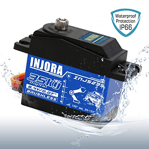 INJORA 35KG Brushless Waterproof High Torque Digital Servo for 1/10 1/8 RC
