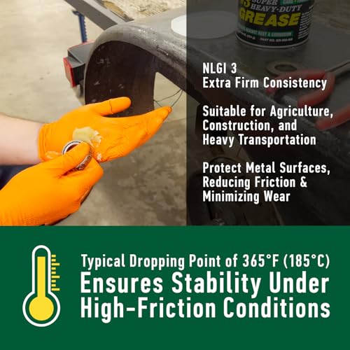 ABRO Masters #3 Wheel Bearing Grease 16 oz, Heavy-Duty Sodium-Based, 2 Pack | Heavy-duty grease protects wheel bearings, chassis and joints under high heat and load; resists water and rust - size: Pack of 2