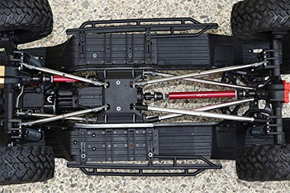 Axial 1/10 SCX10 III JT Gladiator (AXI03006) Upgrade Parts Steel + Aluminum Front + Rear Cvd Drive Shaft - 2Pc Set Red