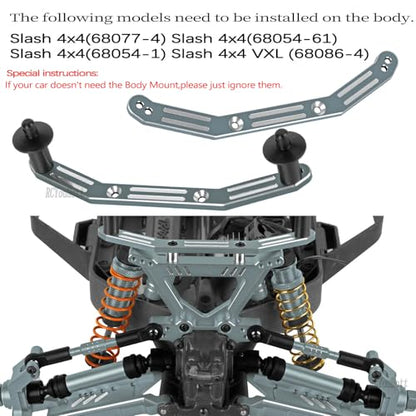 RC Upgrades Part for 1/10 Slash/Rustler/Stampede/Hoss 4x4 4WD VXL,Arm/Shocks/Caster Block,Steering Blocks,Stub Axle Carriers,Steering Bellcranks/Drive Shaft,Shock Tower/Links,Titanium - color: Titanium-(for 1/10）