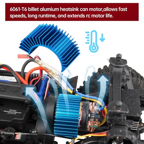 HobbyPark 27T Motor 540 Brushed 3.175mm Shaft Electric Engine w/Heatsink for 1/10 RC Crawlers Rock Racers Cars
