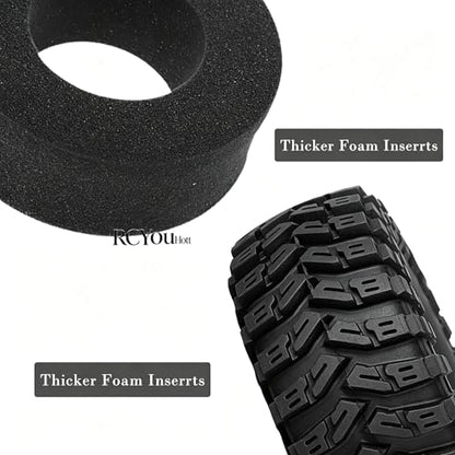 RC 2.2" Beadlock Wheels Tires Set（4PCS for 1/10 SCX10 I II 90046 AXI03007 TRX4 TRX6 VS4-10 D90 Gen7 Gen8 MST CFX RC Crawler Car,2.2 Beadlock Wheels and Tires,Aluminium Wheel Rims,Silver - color: Silver- (Rc Wheels Tires)