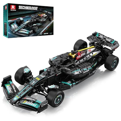 Reobrix F1-Style Race Car Building Set for Adults, 1:8 Scale Open-Wheel Model Kit, 3473 PCS Large Display Car with Working Steering, Suspension & Rubber Tires, Gift for Motorsport Fans 14+