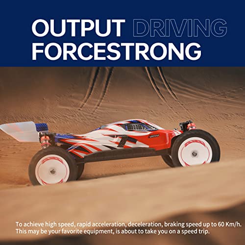 GoolRC WLtoys 124008 Brushless RC Cars for Adults, 1:12 Scale Remote Control Car, 4WD 60KM/H High Speed Racing Car, 2.4GHz All Terrains Off Road Buggy RTR with 11.1V 2000mAh Battery