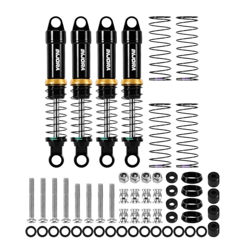 INJORA Black Aluminum LS 59mm Oil Shock for Redcat Ascent-18 HPI Venture18 - color: Black