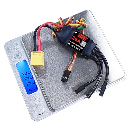 DYS 20A 2-4S Brushless ESC with 5V/2A BEC with XT60 & 3.5mm Plug for RC Fixed-Wing Aircraft Helicopter - color: Dys 20a Esc