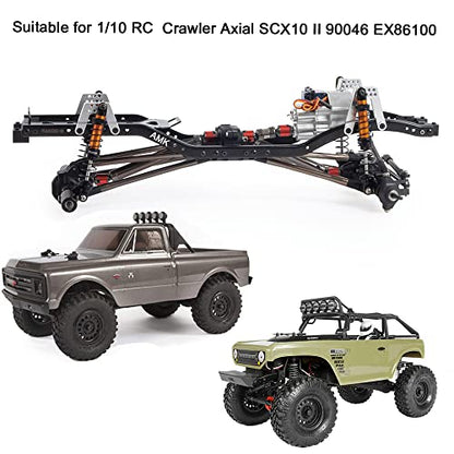 Chassis Frame Set Wheelbase 313mm with 2 Speed Transmission Reversed Front Axle for 1/10 RC Crawler Axial SCX10 II 90046 EX86100