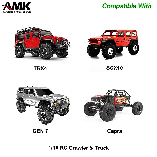 AMK SCX10 M4 RC Link Rod Ends 4mm Tie Rods Joints with 7mm Pivot Ball 1/8 1/10 Crawler Universal Building Kit for TRX6 D90 TF2 CC01 Gen7 Gen8 TRX4 Upgrades (20Pcs Straight) - color: 20pcs Straight