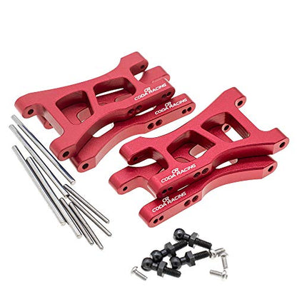 4-Pack Alloy Front&Rear Suspension Arms for Traxxas 1/18 LaTrax Teton Desert Prerunner SST -Replaces Part 7630 - color: Red